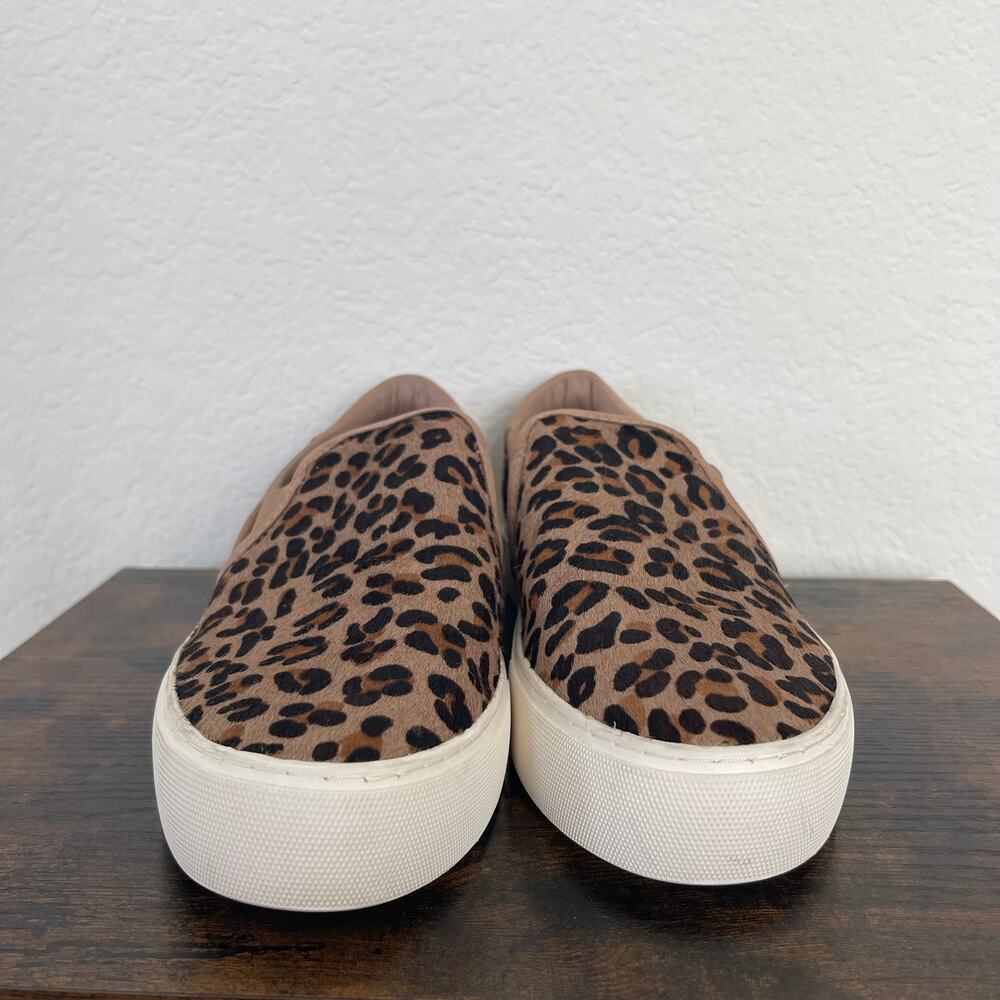 UGG Jass Exotic Leopard Print Calf Hair Slip-On Sneakers Women's Size 9